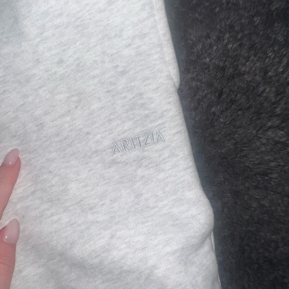 Aritzia Light Gray Track Pants - Picture 6 of 8